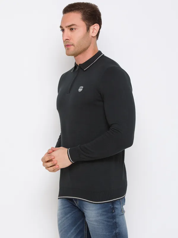 Green Regular Fit Long Sleeves Polyester Men's Jacket by Being Human Clothing